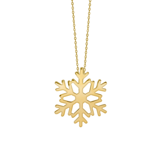 Solo Snowflake Necklace in Sterling Silver(28 x 24 mm)