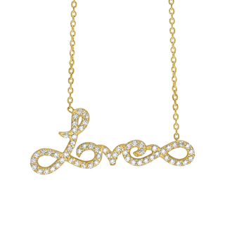 Love & Infinity Necklace in Sterling Silver (31 x 13 mm)