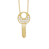 Key Necklace in Sterling Silver (23 x 11 mm)