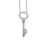 Oval Key Necklace in Sterling Silver (26 x 10 mm)