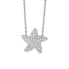 Starfish Necklace in Sterling Silver (15 x 15 mm)