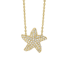 Starfish Necklace in Sterling Silver (15 x 15 mm)