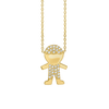 Boy Necklace in Sterling Silver (20 x 13 mm)