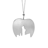 Liberty Big Apple Necklace in Sterling Silver (31 x 26 mm)