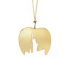 Liberty Big Apple Necklace in Sterling Silver (31 x 26 mm)
