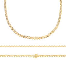 Load image into Gallery viewer, 3 Prong Tennis Necklace in 14K Gold (.05 ct / 2.3 mm)
