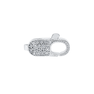 ITI NYC Lobster Locks With CZ Stones (6.3 x 16.3 mm)