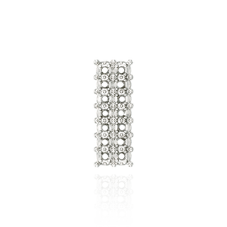 Double Strip Setting for 14 Round Stones (19.00 x 7.00 mm)