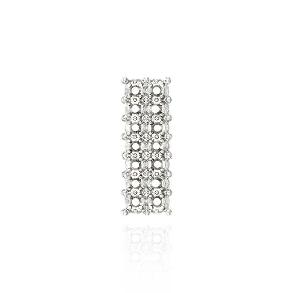 Double Strip Setting for 14 Round Stones (19.00 x 7.00 mm)