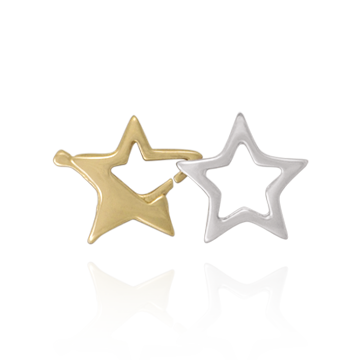 ITI NYC Double Star Trigger Clasps (11.5 x 22.5 mm)