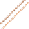 Bulk / Spooled Diamond Cut Round Bead Chain in 14K Rose Gold (1.20 mm - 1.50 mm)