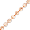Bulk / Spooled Diamond Cut Round Bead Chain in 14K Rose Gold (1.20 mm - 1.50 mm)