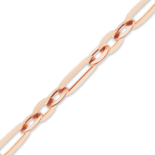 Load image into Gallery viewer, Bulk / Spooled Diamond Cut Cable Figaro Chain in 14K Rose Gold (1.60 mm)
