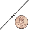 Delancey St. Diamond Cut Cable Chain Necklace in Sterling Silver Black Ruthenium Finish