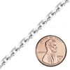 Bulk / Spooled Diamond Cut Cable Chain in Sterling Silver (0.90 mm - 8.00 mm)