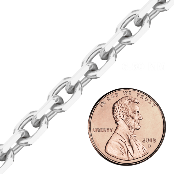 Bulk / Spooled Diamond Cut Cable Chain in Sterling Silver (0.90 mm - 8.00 mm)