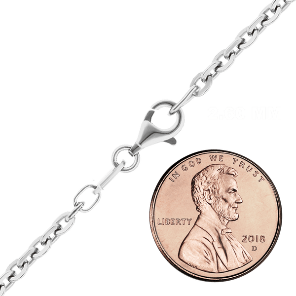 Delancey St. Diamond Cut Cable Chain Necklace in Sterling Silver