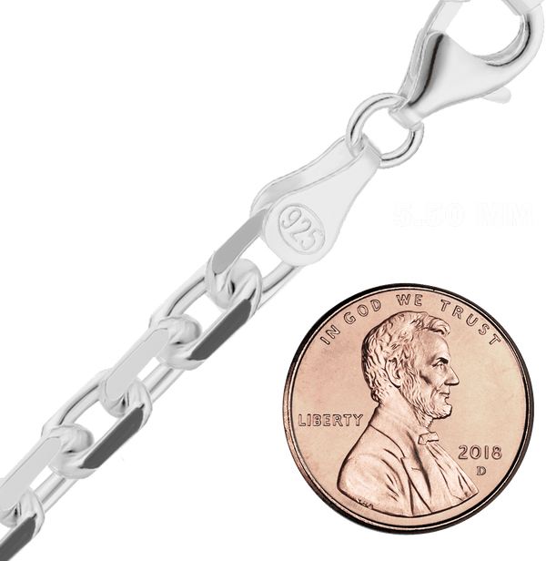 Delancey St. Diamond Cut Cable Chain Necklace in Sterling Silver
