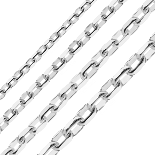 Bulk / Spooled Diamond Cut Rolo Chain in Sterling Silver (1.50 mm - 2.70 mm)