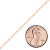 Bulk / Spooled Diamond Cut Round Bead Chain in 14K Rose Gold (1.20 mm - 1.50 mm)