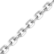 Load image into Gallery viewer, Bulk / Spooled Diamond Cut Round Cable Chain in 14K &amp; 18K White Gold (1.05 mm - 3.00 mm)
