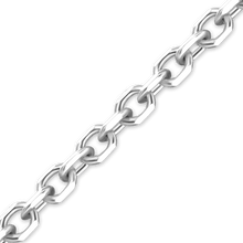 Load image into Gallery viewer, Bulk / Spooled Diamond Cut Round Cable Chain in 14K &amp; 18K White Gold (1.05 mm - 2.20 mm)
