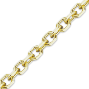 Bulk / Spooled Diamond Cut Round Cable Chain in 14K & 18K Yellow Gold (1.05 mm - 3.00 mm)