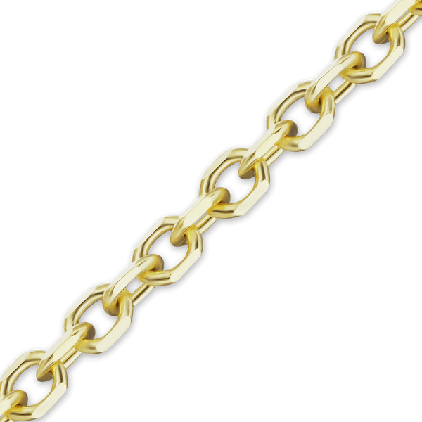 Bulk / Spooled Diamond Cut Round Cable Chain in 14K & 18K Yellow Gold (1.05 mm - 3.00 mm)