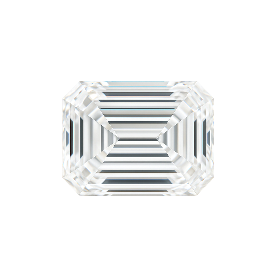 Emerald Shape Natural Diamond - April Birthstones