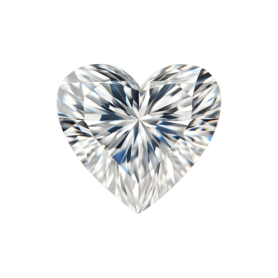 Heart Natural Diamond - April Birthstones