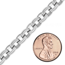 Load image into Gallery viewer, Bulk / Spooled Double Cable Chain in Sterling Silver (6.40 mm - 10.80 mm)
