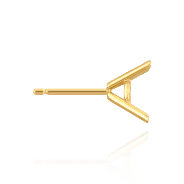 14K Gold, 18K ITI NYC Round Four Prong Martini Earrings