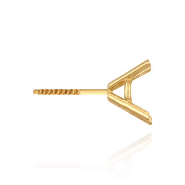 14K Gold, 18K ITI NYC Round Four Prong Martini Earrings