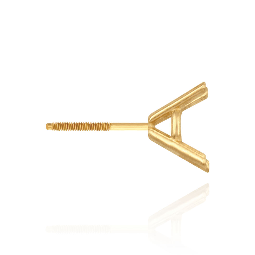 14K Gold, 18K ITI NYC Round Four Prong Martini Earrings