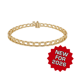 Emerald East-West 4 Prong Bracelet Mounting in 14K Gold