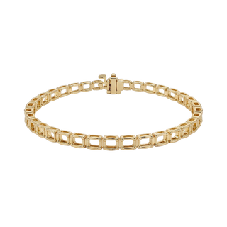 Emerald East-West 2 Prong Bracelet Mounting in 14K Gold