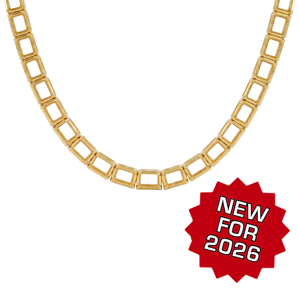 Emerald East-West 2 Prong Necklace Mounting in 14K Gold