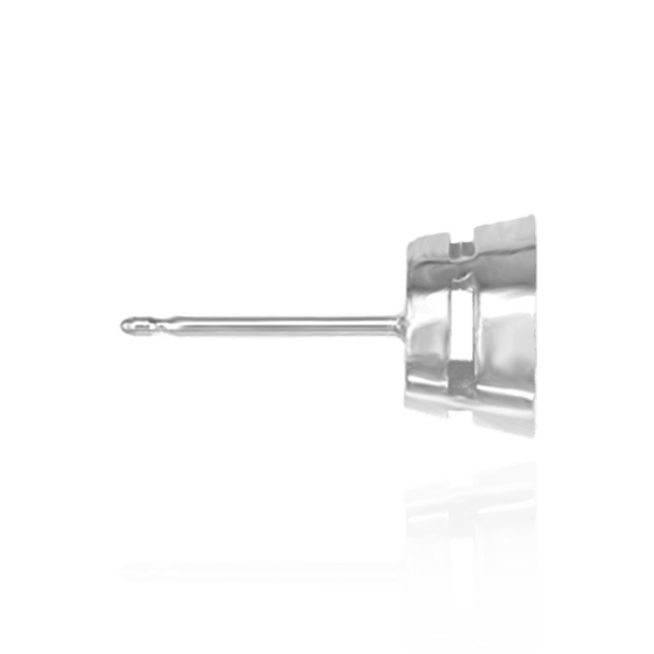 ITI NYC Round Bezel Earrings with Airline