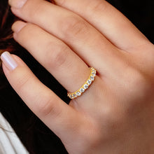 Load image into Gallery viewer, Round 4 Prong Share Base Style All Around Eternity Band (2.5mm / .05ct)
