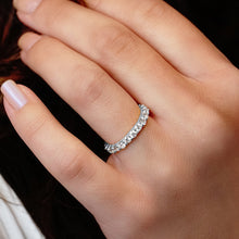 Load image into Gallery viewer, Round 4 Prong Share Base Style All Around Eternity Band (2.5mm / .05ct)
