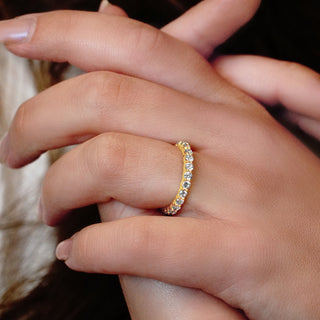 Round 4 Prong Share Base Style All Around Eternity Band (2.7mm / .07ct)