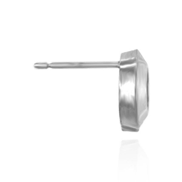 ITI NYC Pre-Seated Round Bezel Earrings