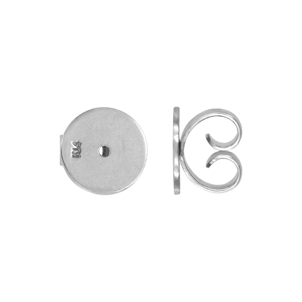 ITI NYC Heavy Friction (Push) Ear Back (4 x 4 mm - 10 x 7 mm) (Fits Post Size .030" - .036")