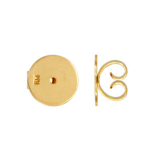 ITI NYC Light Friction (Push) Ear Back (9 x 6 mm - 10 x 7 mm) (Fits Post Size .036")