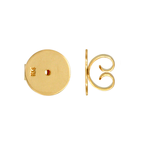 ITI NYC Light Friction (Push) Ear Back (9 x 6 mm - 10 x 7 mm) (Fits Post Size .036")