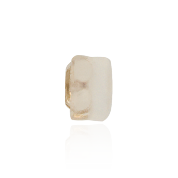 ITI NYC Silicone Heavy Friction (Push) Ear Back (6 x 4 mm) (Fits Post Size .026" - .030")