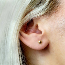 Load image into Gallery viewer, The 5th Avenue Ball Earrings with Screw Post in 14K Yellow Gold
