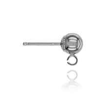 Load image into Gallery viewer, Ball Earring with Loop with Push Post

