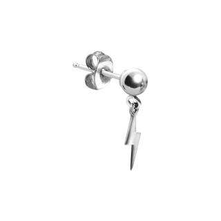 Electric City Ball Earrings in Sterling Silver