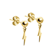 Load image into Gallery viewer, Electric City Ball Earrings in 14K Gold
